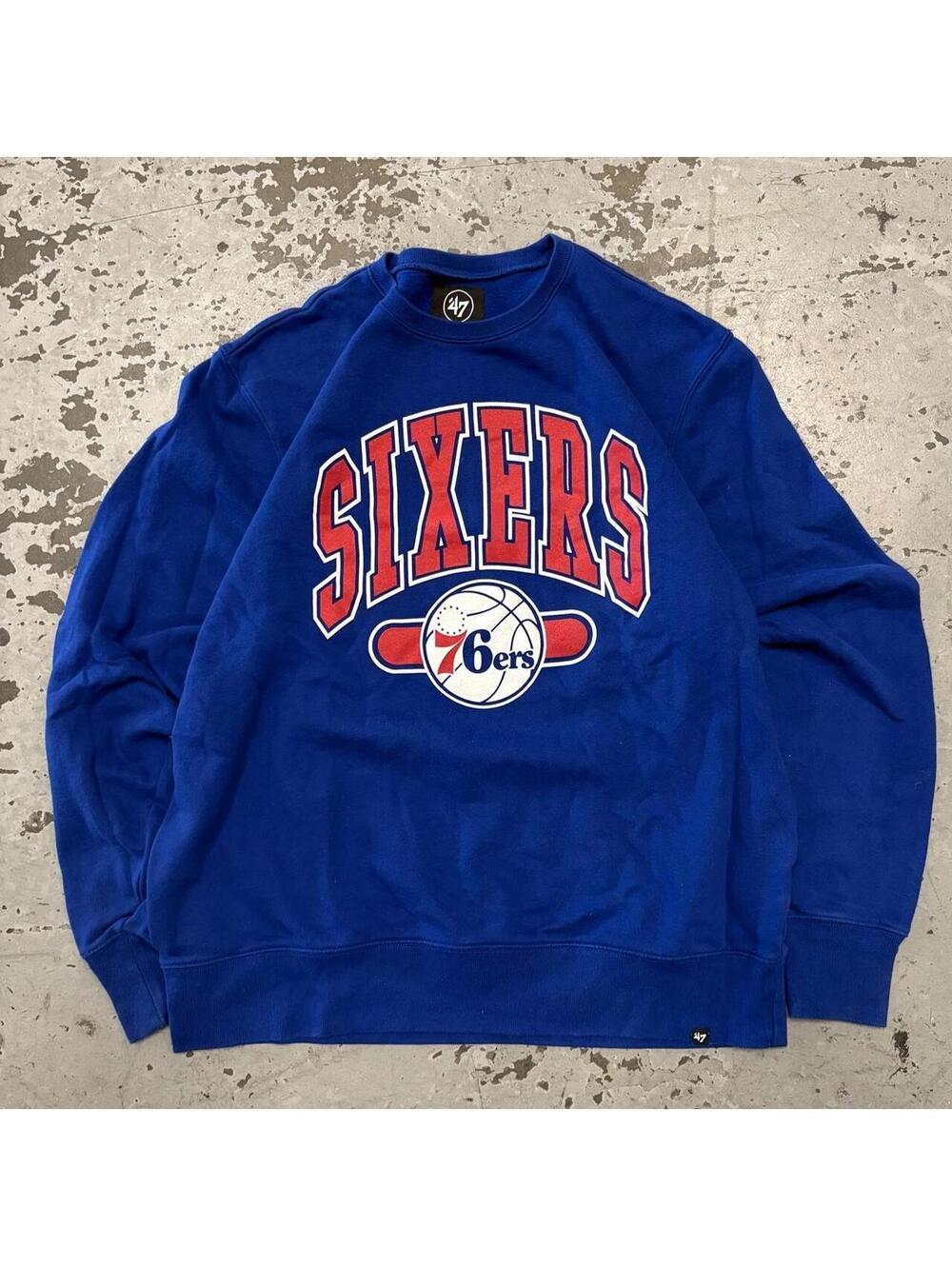 Fire vintage style 76ers NBA crewneck
